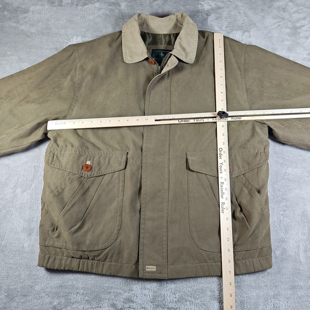 Rainforest Jacket Mens Large Green Field Utility Chore Full Zip Outdoor Workwear - Picture 6 of 14